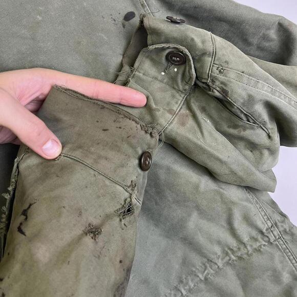 80s Vintage Military Utility M-1951 Field Jacket Mens US Army - Picture 6 of 8